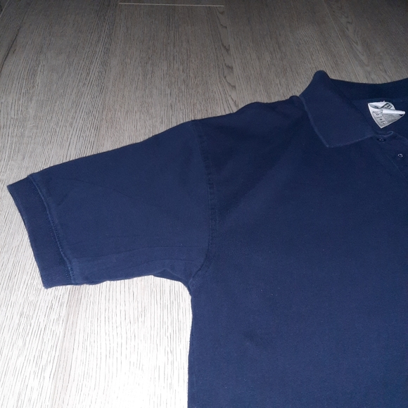 Harry Potter Hogwarts Navy Polo Shirt Vintage Warner Brothers Studio - Picture 7 of 12